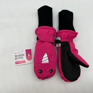Unicorn Girls Pink Snow & Ski Mittens 3M Fleece & Thinsulate Lining Size XS